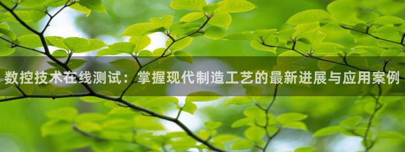 天辰娱乐连接:数控技术在线测试:掌握现代制造工艺的最新进展与应用案例