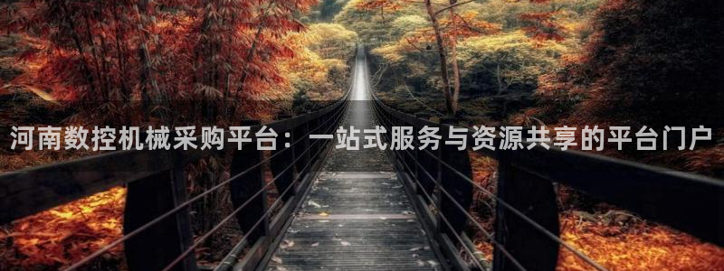天辰娱乐官网:河南数控机械采购平台:一站式服务与资源共享的平台门户